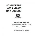 John Deere 400 and 425 Hay Cubers Repair Technical Manual