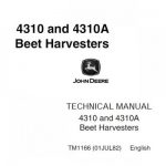 John Deere 4310 and 4310A Beet Harvesters Repair Technical Manual