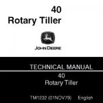 John Deere 40 Rotary Tiller Repair Technical Manual