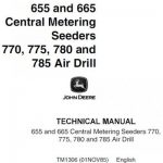 John Deere 655 and 665 Central Metering Seeders 770, 775, 780 and 785 Air Drill Repair Technical Manual