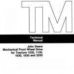 John Deere Mechanical Front Wheel Drive Repair Technical Manual