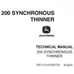 JOHN DEERE 200 SYNCHRONOUS THINNER Service Repair Manual