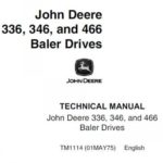 JOHN DEERE 336, 346 AND 466 BALER DRIVES Service Repair Manual
