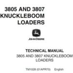 JOHN DEERE 3805 AND 3807 KNUCKLEBOOM LOADERS Service Repair Manual