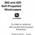 JOHN DEERE 800 AND 830 SELF-PROPELLED WINDROWERS Service Repair Manual