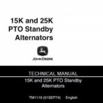 JOHN DEERE 15K AND 25K PTO STANDBY ALTERNATORS Service Repair Manual