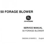 JOHN DEERE 50 FORAGE BLOWER Service Repair Manual